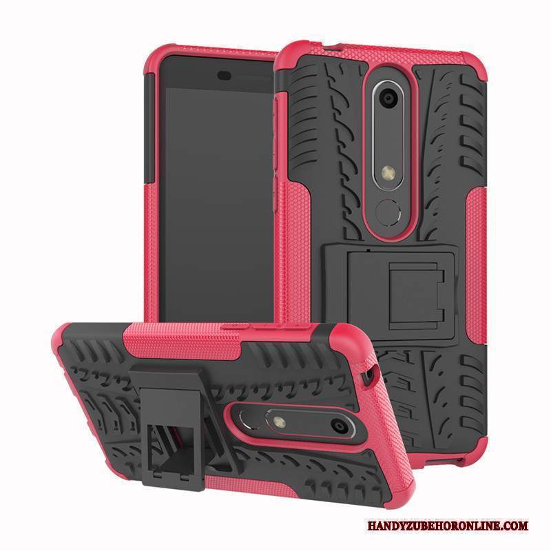 Custodia Nokia 6.1 Silicone Supporto Nuovo, Cover Nokia 6.1 Protezione Modello Anti-caduta