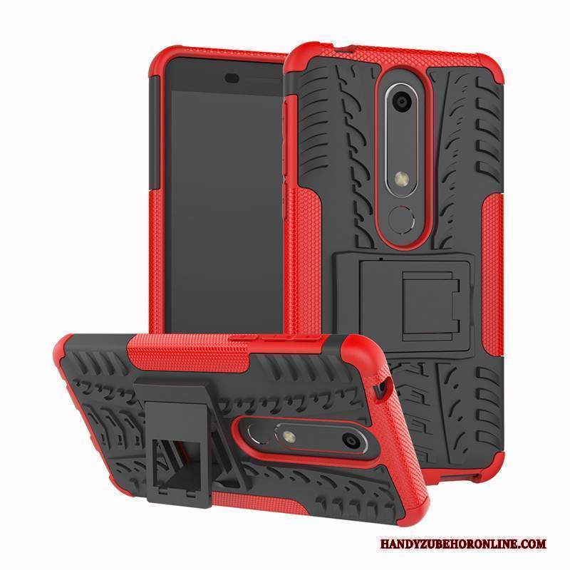 Custodia Nokia 6.1 Silicone Supporto Nuovo, Cover Nokia 6.1 Protezione Modello Anti-caduta