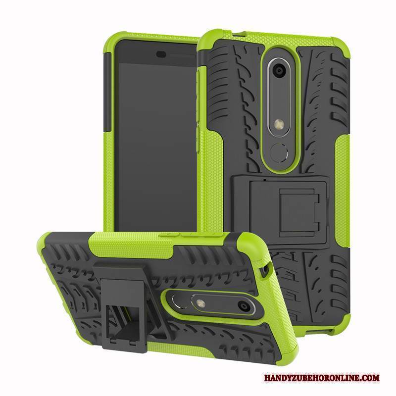 Custodia Nokia 6.1 Silicone Supporto Nuovo, Cover Nokia 6.1 Protezione Modello Anti-caduta