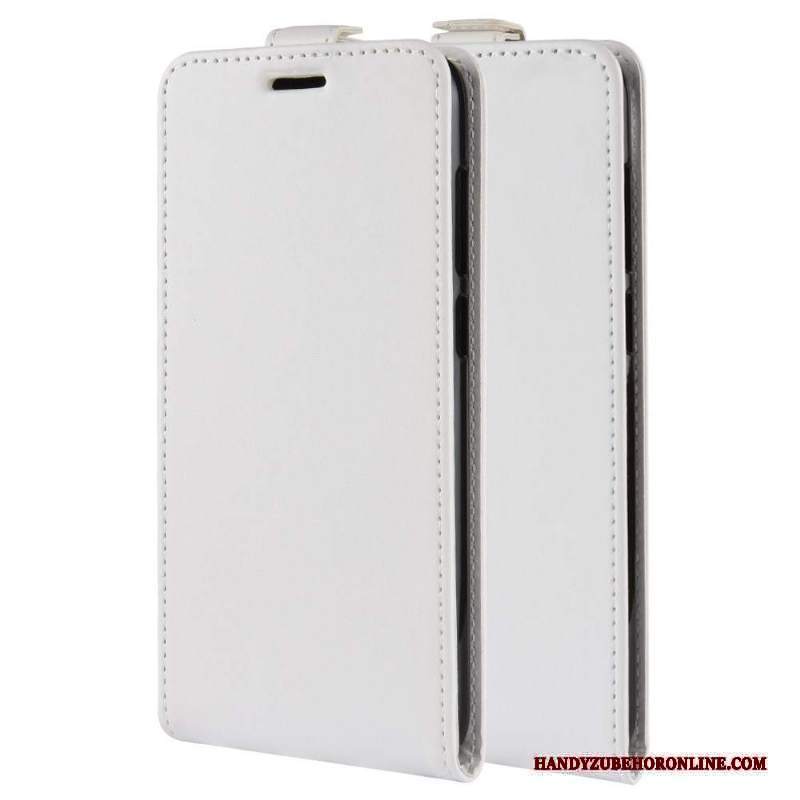 Custodia Nokia 6.2 Pelle Carta Bianco, Cover Nokia 6.2 Folio Telefono