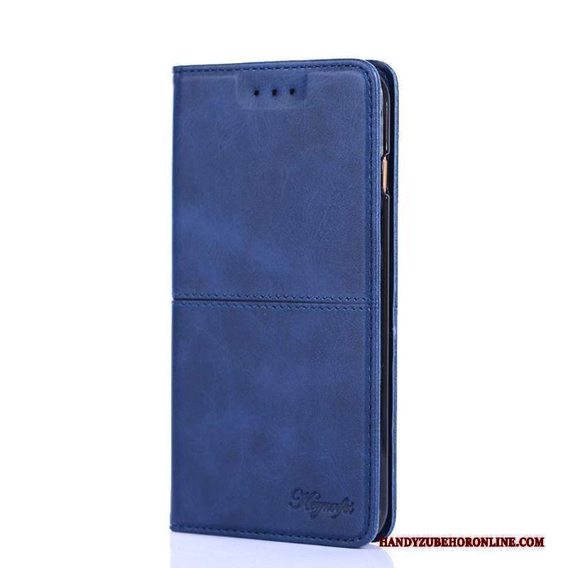 Custodia Nokia 6.2 Pelle Carta Modello, Cover Nokia 6.2 Protezione Mucca Blu