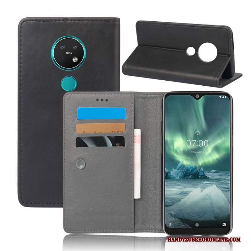 Custodia Nokia 6.2 Pelle Tutto Incluso Giallo, Cover Nokia 6.2 Protezione Cartatelefono