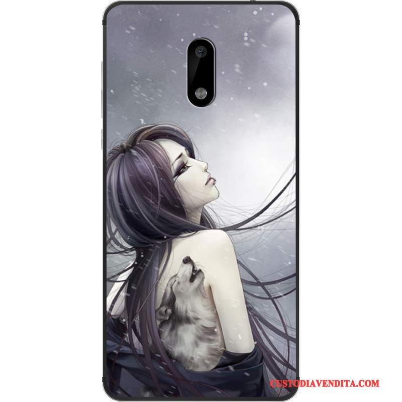 Custodia Nokia 6 Cartone Animato Tutto Inclusotelefono, Cover Nokia 6 Protezione Bianco Tendenza