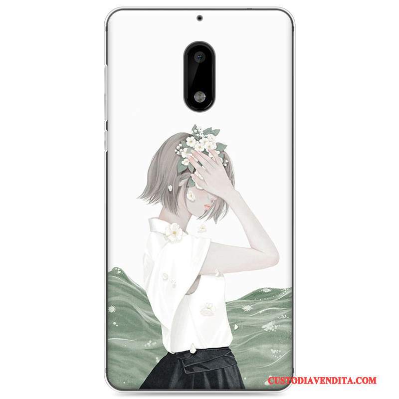 Custodia Nokia 6 Colore Morbido Rosa, Cover Nokia 6 Protezione Artetelefono