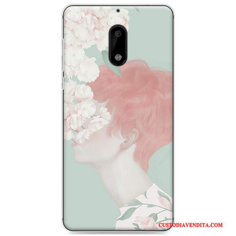 Custodia Nokia 6 Colore Morbido Rosa, Cover Nokia 6 Protezione Artetelefono