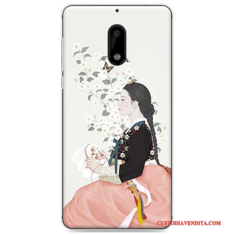 Custodia Nokia 6 Colore Morbido Rosa, Cover Nokia 6 Protezione Artetelefono