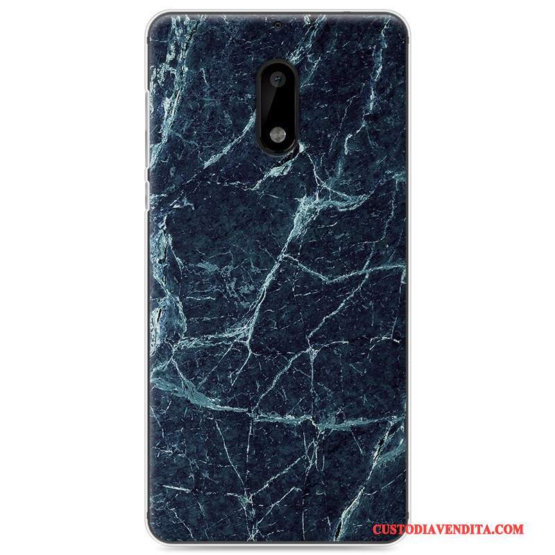 Custodia Nokia 6 Colore Tutto Incluso Legno, Cover Nokia 6 Protezione Telefono Bianco