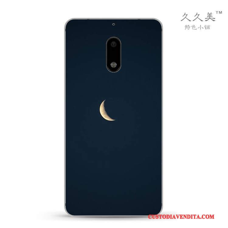 Custodia Nokia 6 Creativo Affari Trasparente, Cover Nokia 6 Protezione Nerotelefono