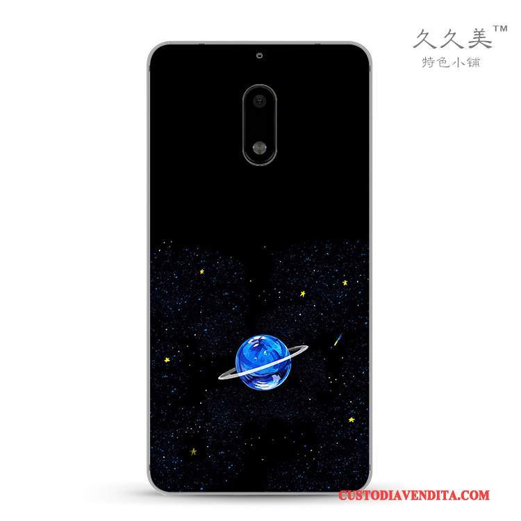 Custodia Nokia 6 Creativo Affari Trasparente, Cover Nokia 6 Protezione Nerotelefono