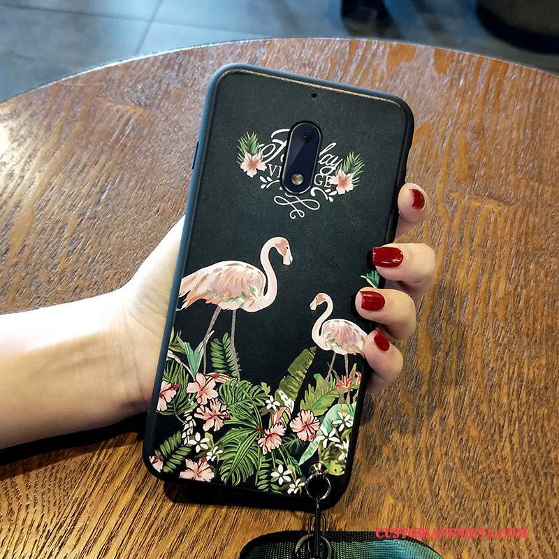 Custodia Nokia 6 Creativo Anti-caduta Tendenza, Cover Nokia 6 Silicone Nero Di Personalità