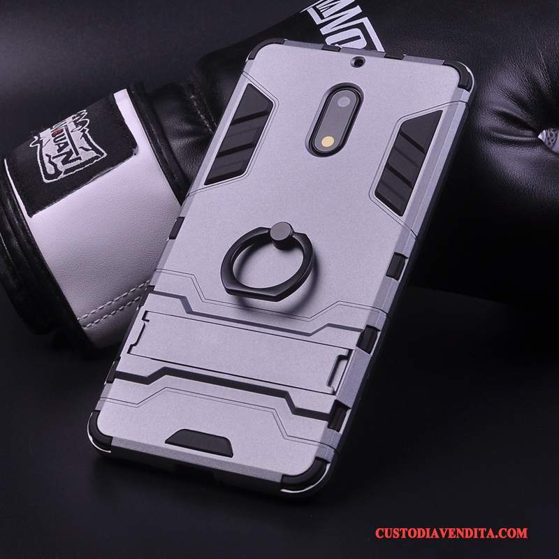 Custodia Nokia 6 Creativo Ring Supporto, Cover Nokia 6 Protezione Di Personalitàtelefono