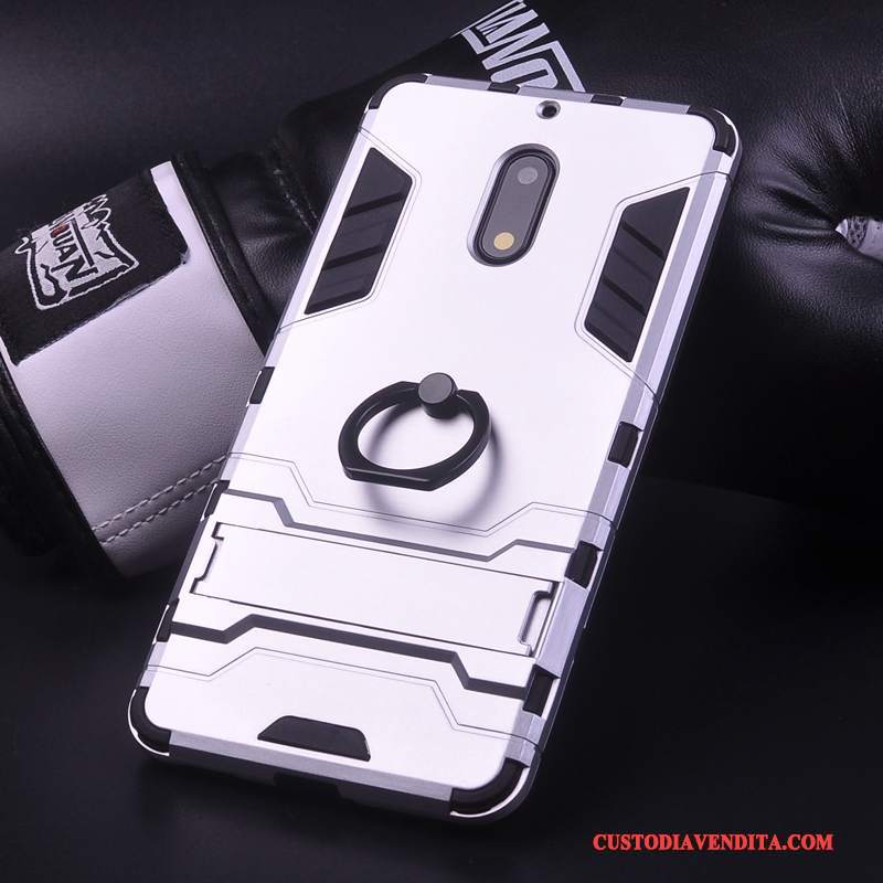 Custodia Nokia 6 Creativo Ring Supporto, Cover Nokia 6 Protezione Di Personalitàtelefono