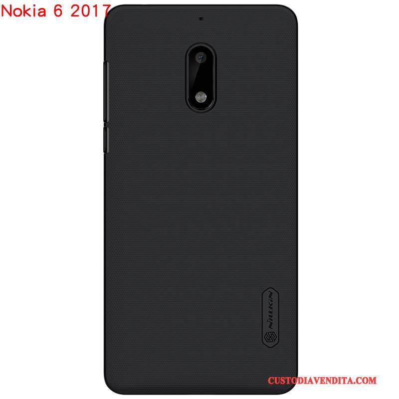 Custodia Nokia 6 Protezione Difficiletelefono, Cover Nokia 6 Nero Oro