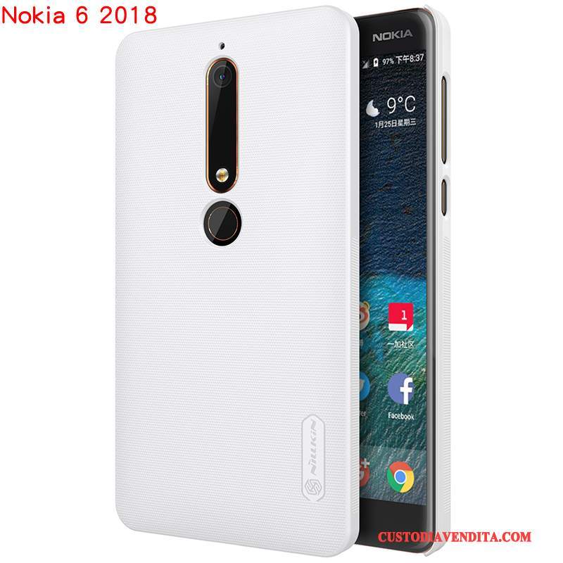 Custodia Nokia 6 Protezione Difficiletelefono, Cover Nokia 6 Nero Oro