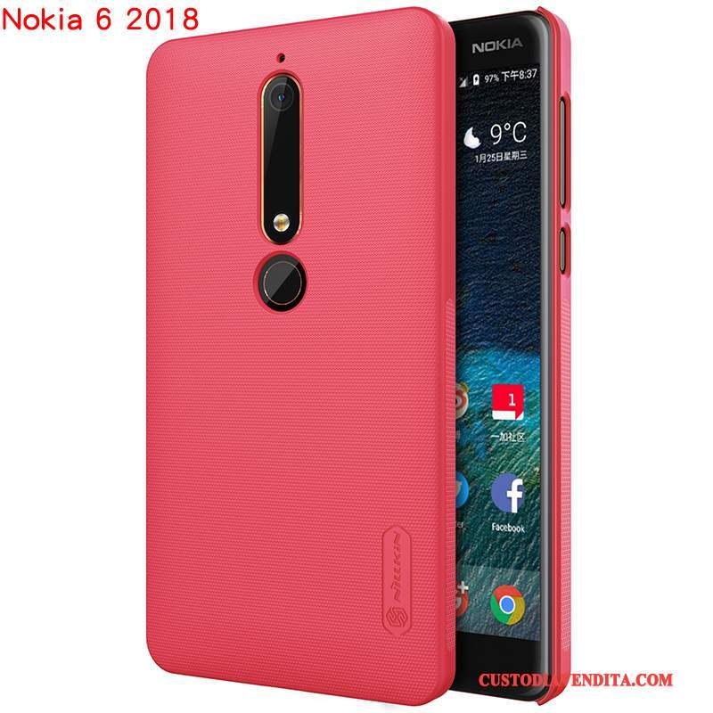 Custodia Nokia 6 Protezione Difficiletelefono, Cover Nokia 6 Nero Oro