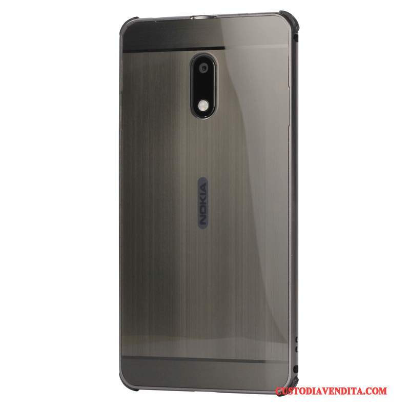 Custodia Nokia 6 Protezione Oro Telaio, Cover Nokia 6 Tendenzatelefono