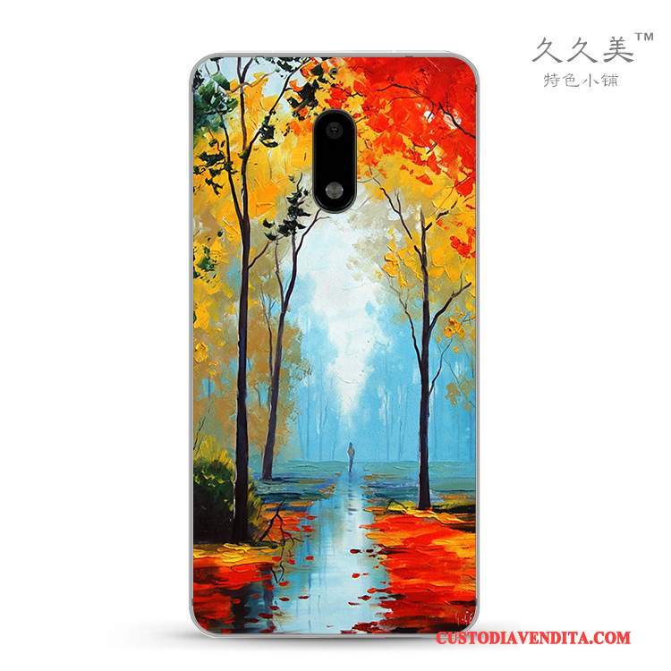 Custodia Nokia 6 Protezione Piccola Fresco, Cover Nokia 6 Colore Anti-cadutatelefono