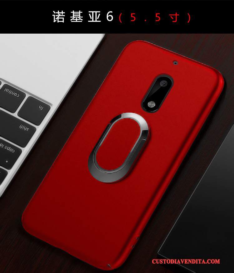 Custodia Nokia 6 Tutto Incluso Rosso, Cover Nokia 6 Difficile Anti-caduta