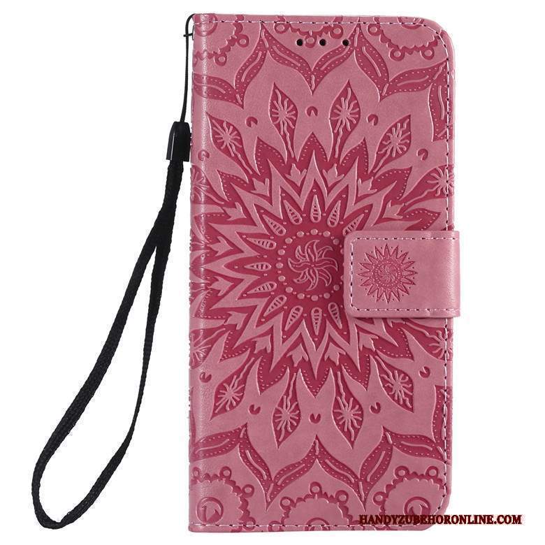 Custodia Nokia 7.1 Pelle Morbidotelefono, Cover Nokia 7.1 Folio Rosa