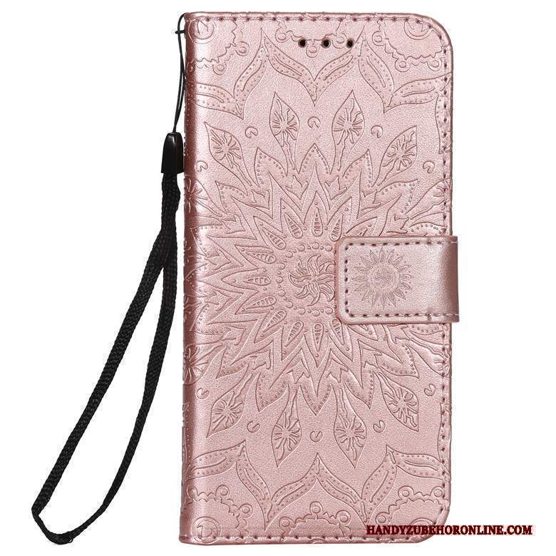 Custodia Nokia 7.1 Pelle Morbidotelefono, Cover Nokia 7.1 Folio Rosa