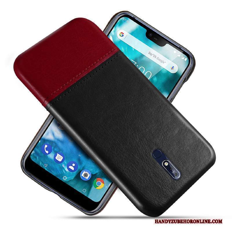 Custodia Nokia 7.1 Pelle Nuovotelefono, Cover Nokia 7.1 Protezione Anti-caduta Di Personalità