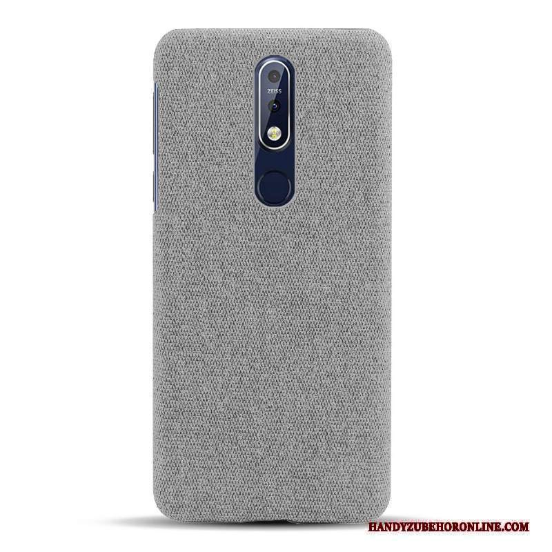 Custodia Nokia 7.1 Protezione Leggere Panno, Cover Nokia 7.1 Nerotelefono