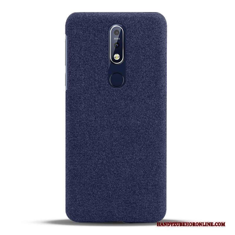 Custodia Nokia 7.1 Protezione Leggere Panno, Cover Nokia 7.1 Nerotelefono