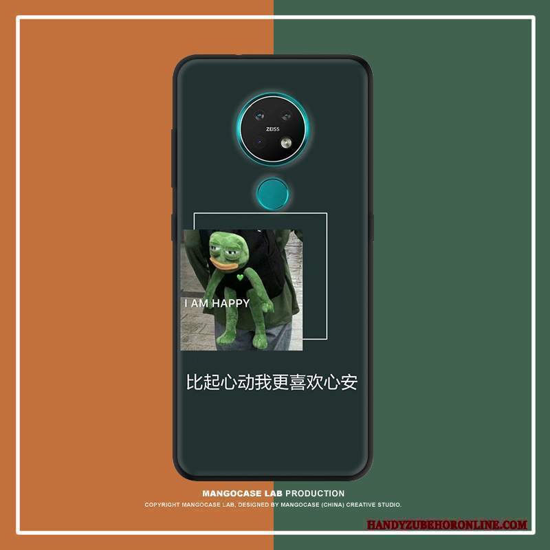 Custodia Nokia 7.2 Arte Tendenza, Cover Nokia 7.2 Verde Anti-caduta