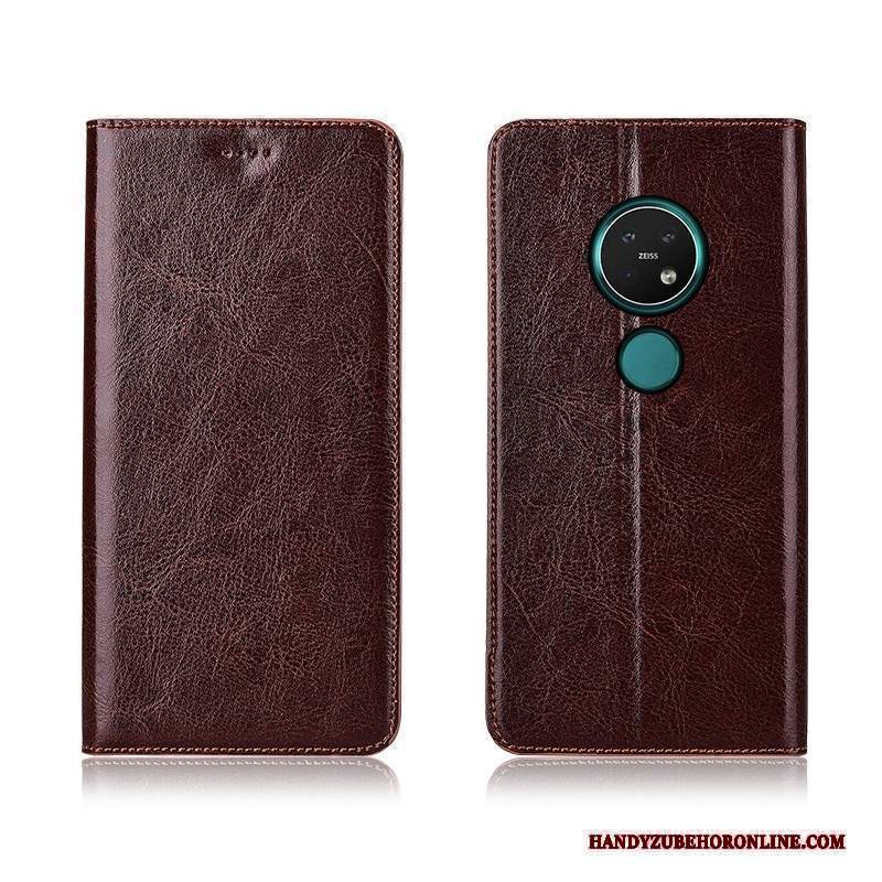 Custodia Nokia 7.2 Folio Morbido Modello, Cover Nokia 7.2 Pelle Tutto Incluso Alto