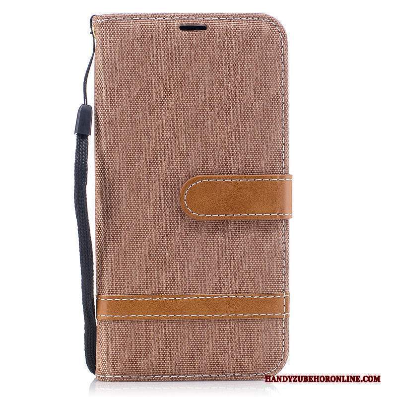 Custodia Nokia 7.2 Folio Telefono Denim, Cover Nokia 7.2 Protezione Nuovo Rosso