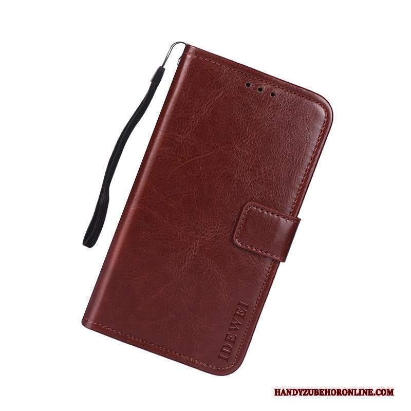 Custodia Nokia 7.2 Pelle Rosso Morbido, Cover Nokia 7.2 Folio Hemming Tendenza