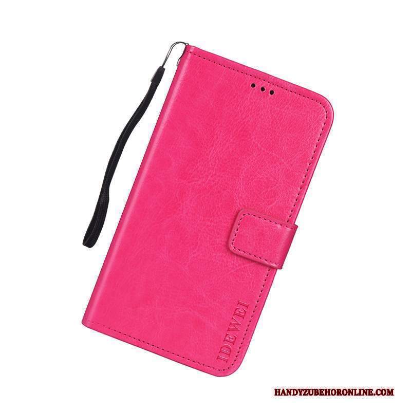 Custodia Nokia 7.2 Pelle Rosso Morbido, Cover Nokia 7.2 Folio Hemming Tendenza