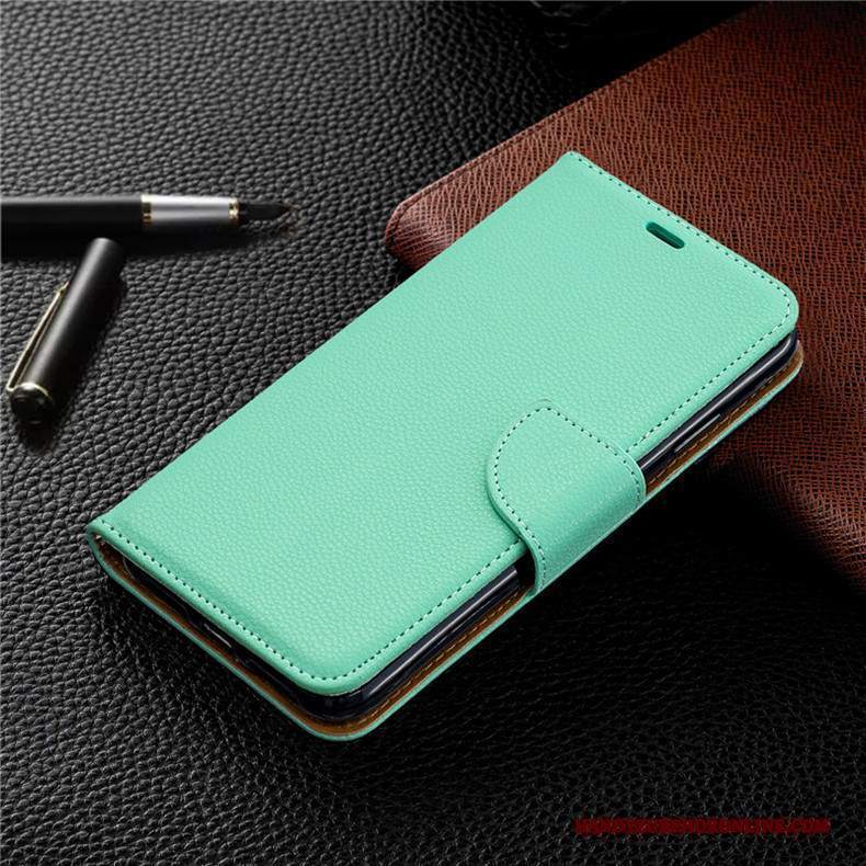 Custodia Nokia 7.2 Pelle Tendenza Carta, Cover Nokia 7.2 Portafoglio Verde Nuovo