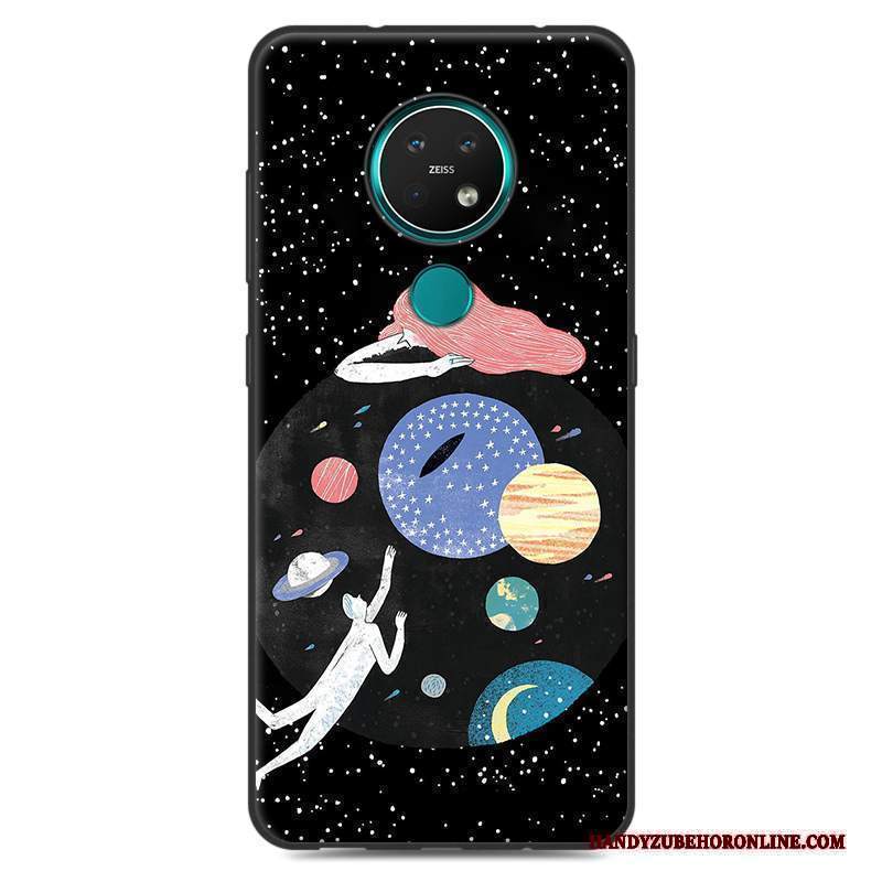 Custodia Nokia 7.2 Silicone Verdetelefono, Cover Nokia 7.2 Protezione Fresco Macchiati