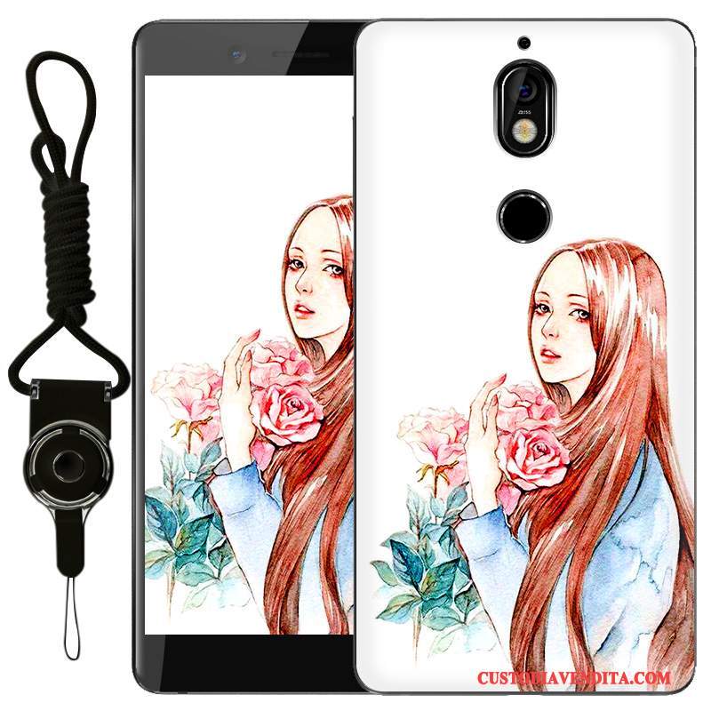 Custodia Nokia 7 Creativo Di Personalitàtelefono, Cover Nokia 7 Silicone Rosa Anti-caduta