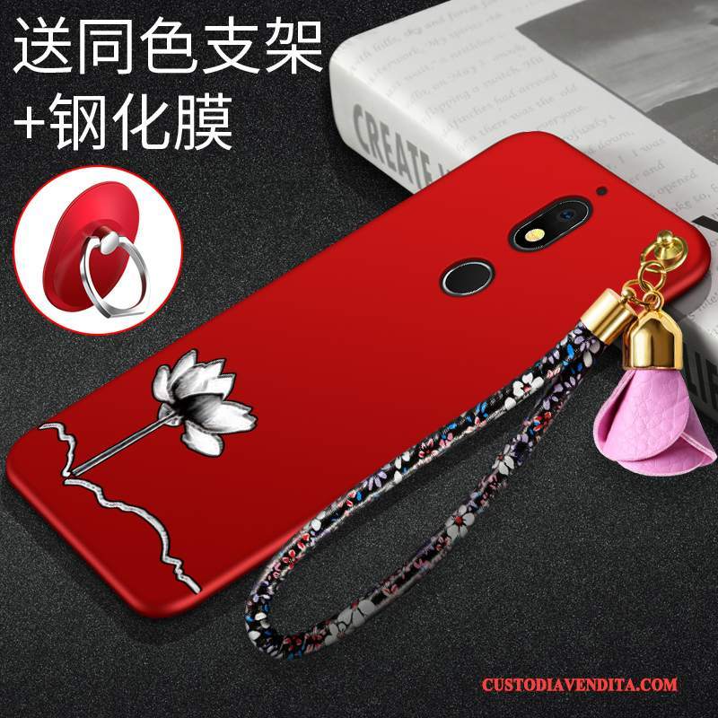 Custodia Nokia 7 Creativo Morbido Rosso, Cover Nokia 7 Silicone Tutto Incluso Nuovo