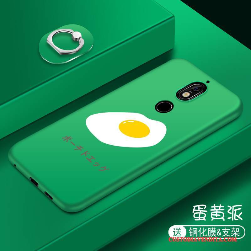 Custodia Nokia 7 Creativo Verde Marchio Di Tendenza, Cover Nokia 7 Protezione Di Personalità Bello