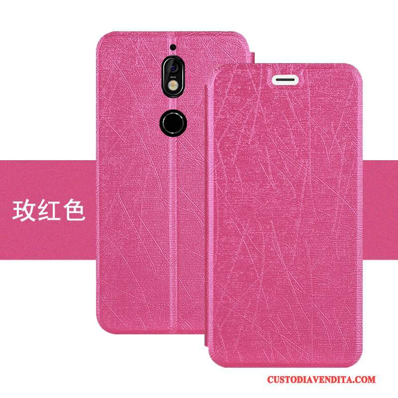 Custodia Nokia 7 Pelle Colore Supporto, Cover Nokia 7 Folio Blutelefono