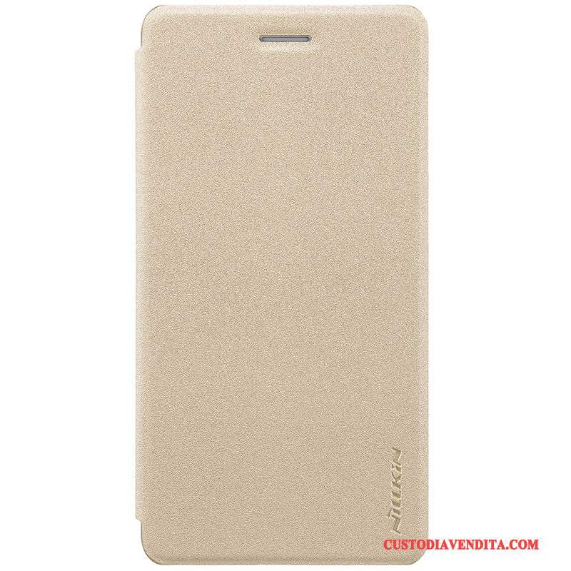 Custodia Nokia 7 Pelle Oro Anti-caduta, Cover Nokia 7 Protezione Telefono