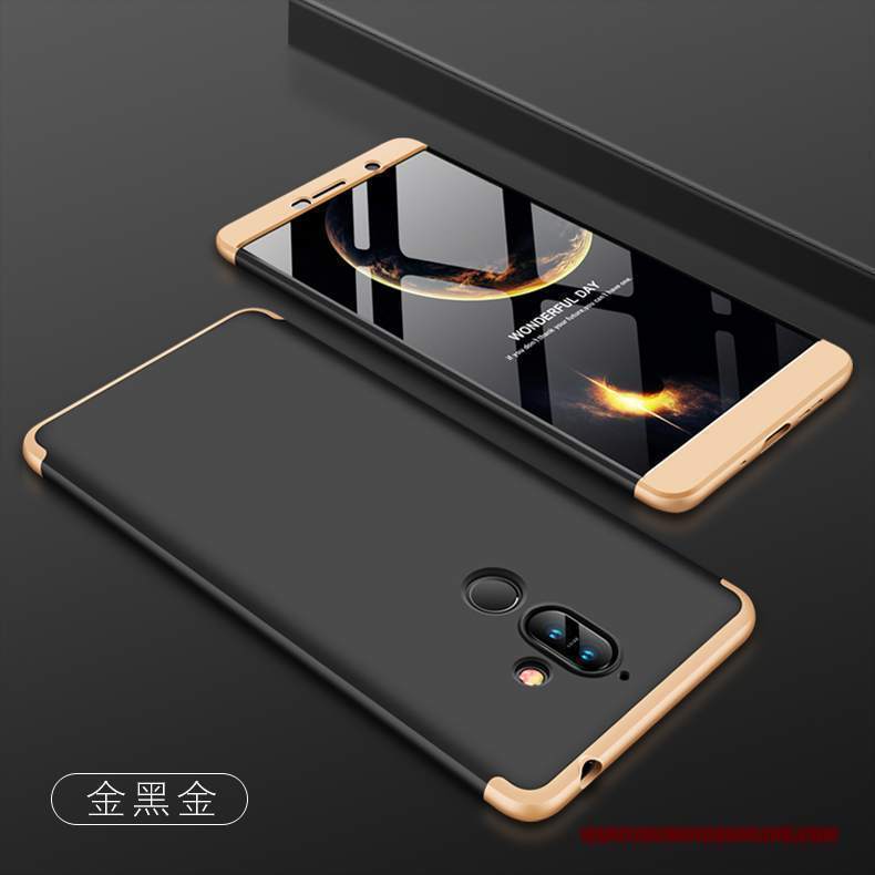 Custodia Nokia 7 Plus Anti-caduta Oro, Cover Nokia 7 Plus Difficiletelefono