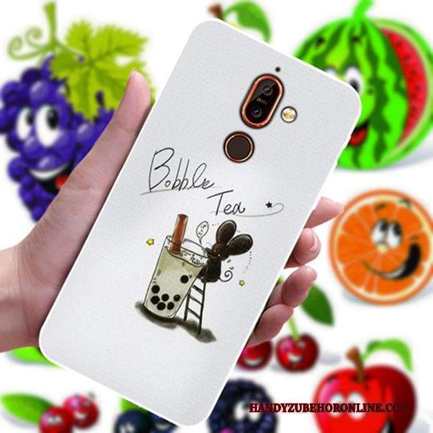 Custodia Nokia 7 Plus Cartone Animato Personalizza Anti-caduta, Cover Nokia 7 Plus Telefono Bello