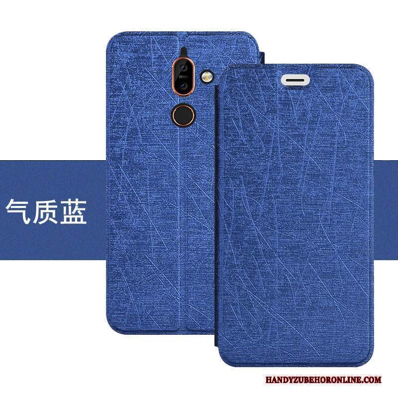 Custodia Nokia 7 Plus Folio Anti-caduta Colore, Cover Nokia 7 Plus Pelle Tutto Inclusotelefono