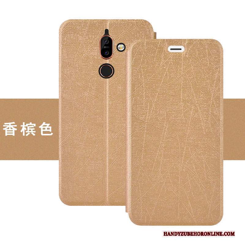 Custodia Nokia 7 Plus Folio Anti-caduta Colore, Cover Nokia 7 Plus Pelle Tutto Inclusotelefono