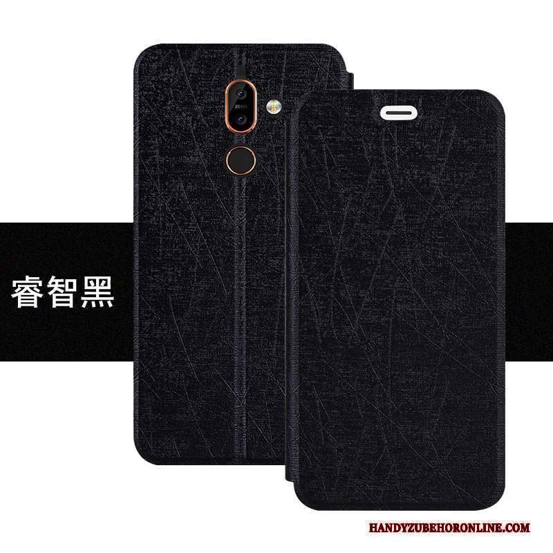 Custodia Nokia 7 Plus Folio Anti-caduta Colore, Cover Nokia 7 Plus Pelle Tutto Inclusotelefono