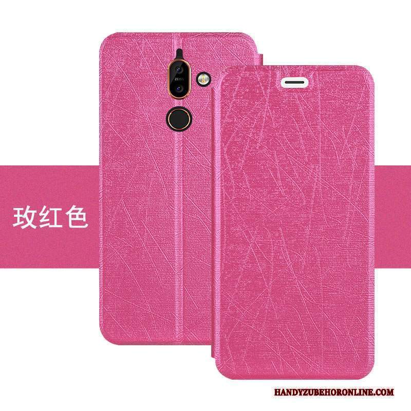 Custodia Nokia 7 Plus Folio Anti-caduta Colore, Cover Nokia 7 Plus Pelle Tutto Inclusotelefono