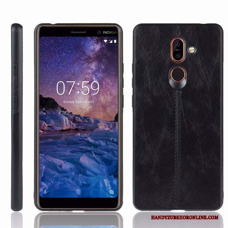 Custodia Nokia 7 Plus Protezione Telefono Blu, Cover Nokia 7 Plus Anti-caduta