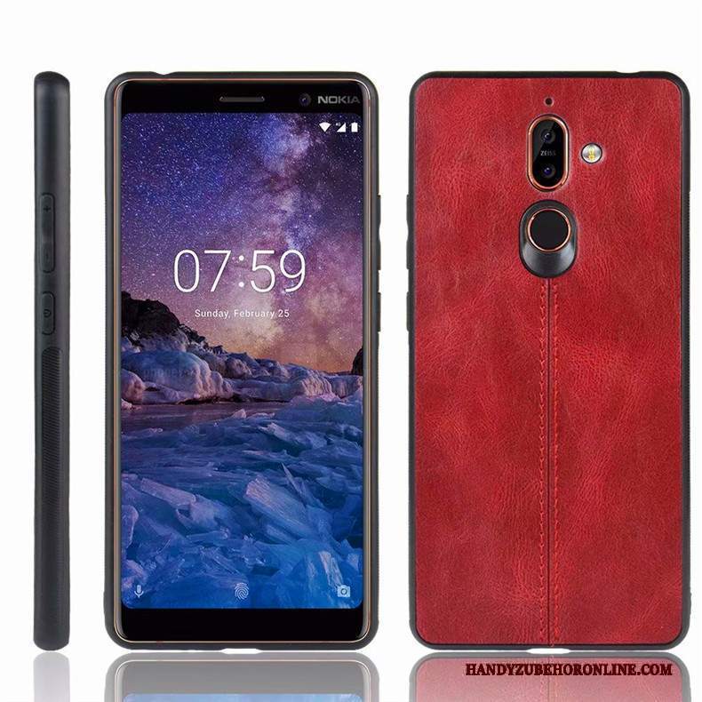 Custodia Nokia 7 Plus Protezione Telefono Blu, Cover Nokia 7 Plus Anti-caduta