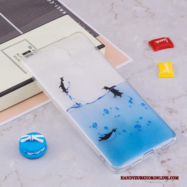 Custodia Nokia 7 Plus Silicone Telefono Giallo, Cover Nokia 7 Plus Tutto Incluso Anti-caduta