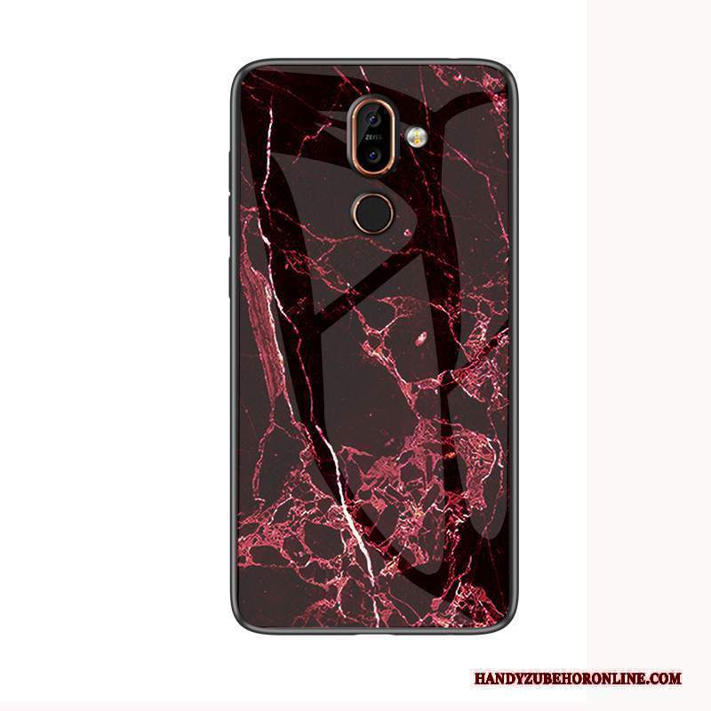 Custodia Nokia 7 Plus Verde Amanti, Cover Nokia 7 Plus Grande Anti-caduta