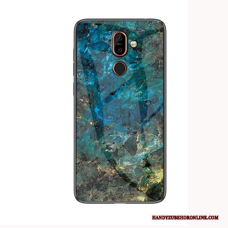 Custodia Nokia 7 Plus Verde Amanti, Cover Nokia 7 Plus Grande Anti-caduta